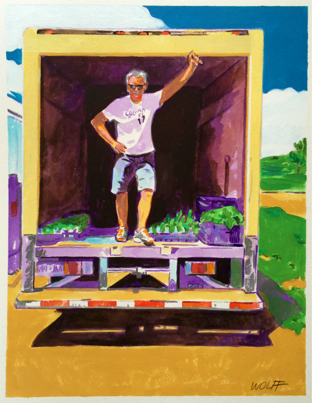 Chet loads the truck