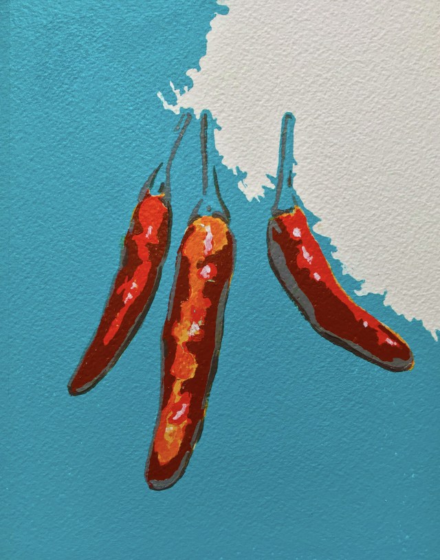 blue peppers